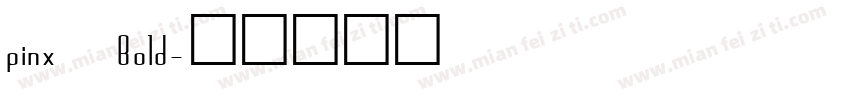 pinx Bold字体转换